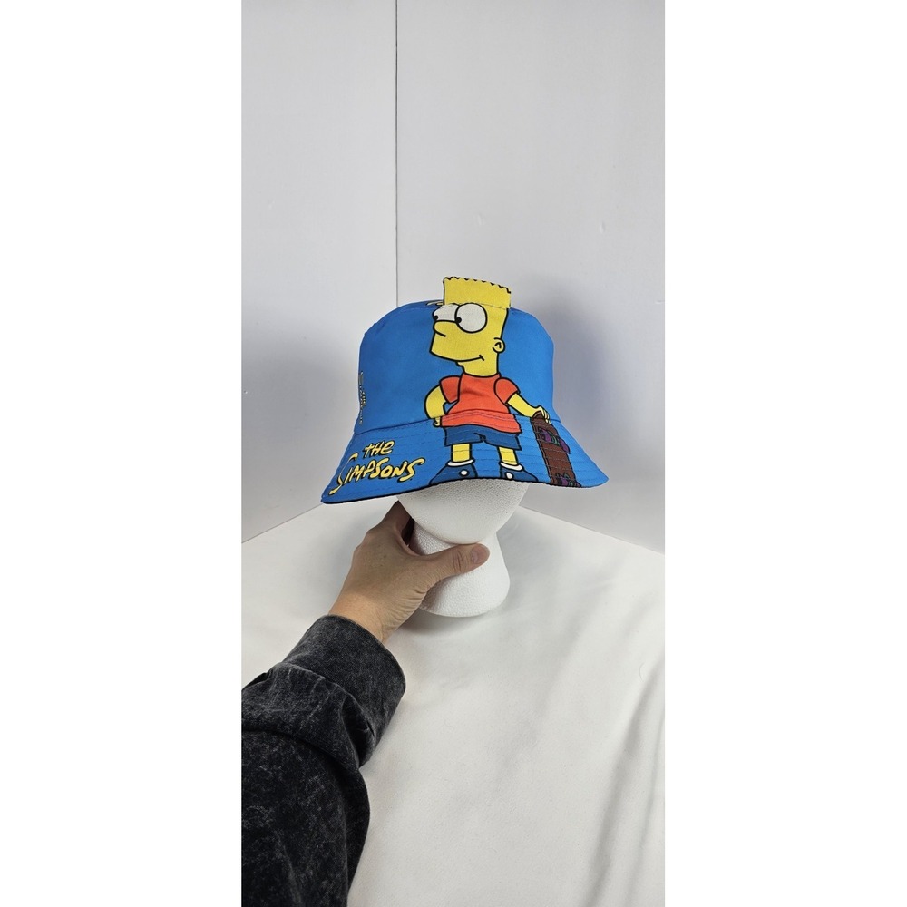 The Simpsons Bucket Hat Bart Homer Family All Over Print Cartoon TV Show Cap